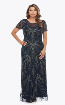 Jesse Harper collection, Style Code JH0428, Long beaded dress