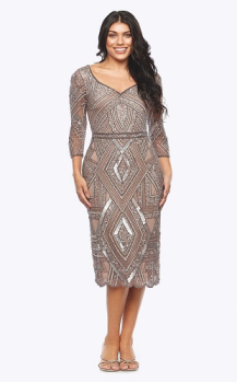 Jesse Harper collection, Style Code JH0482, short beaded dress