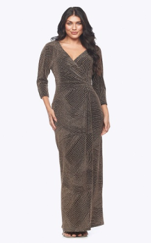 Zaliea collection, Style Code Z0280, stretch glitter long dress